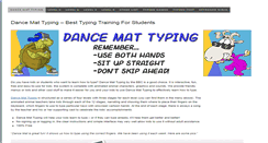 Desktop Screenshot of dancemattypingguide.com